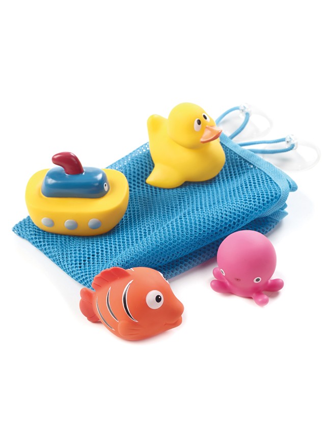 Set jucării baie Jane cu plasă, 7 piese - imagine 4