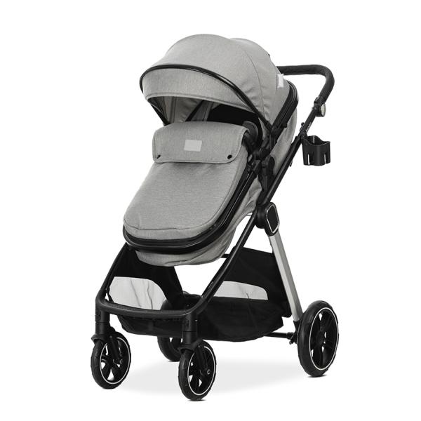 Carucior 3 in 1 Lorelli Aspen Gri - Set Complet - imagine 2