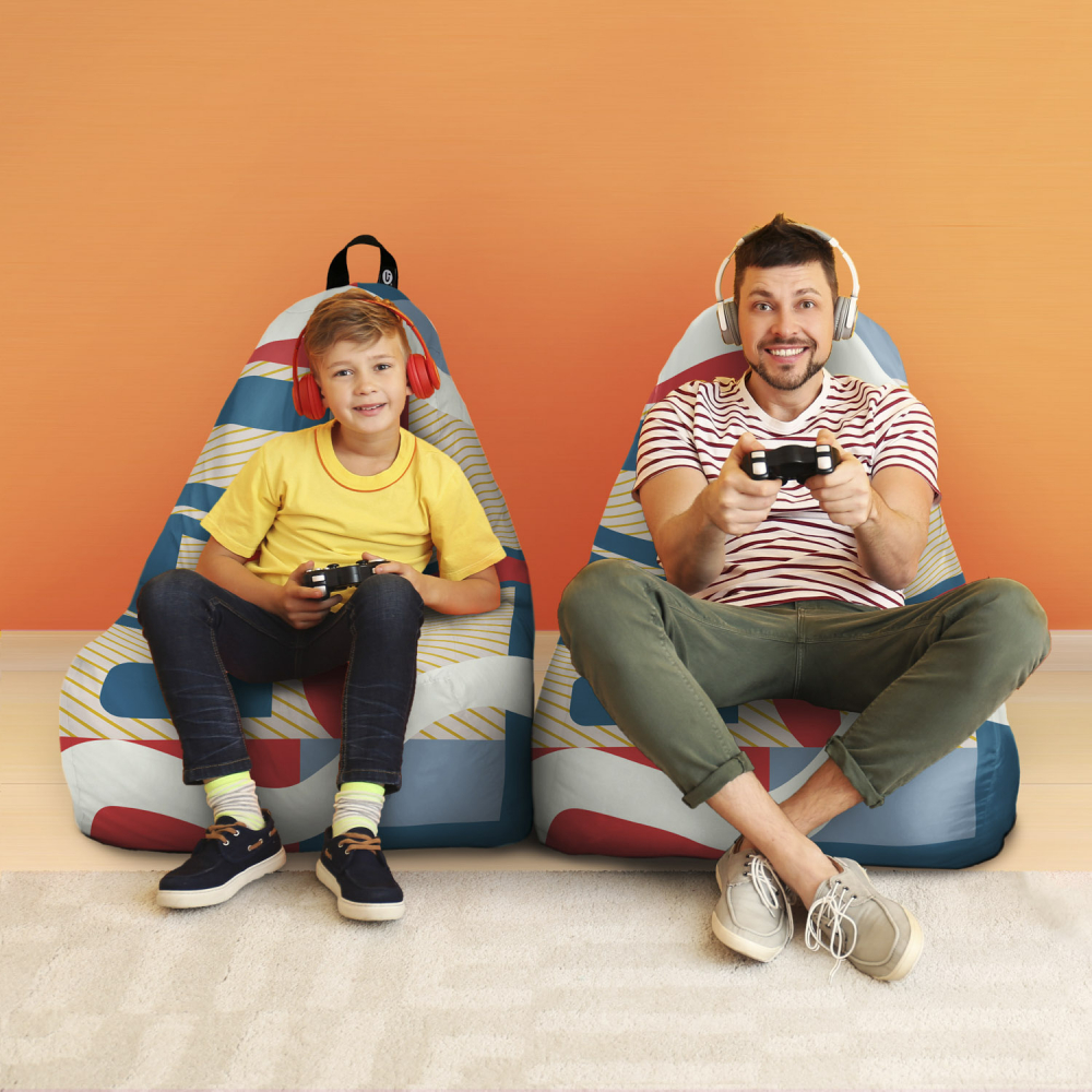Fotoliu Puf Updeco Chill XL Albastru Arcade - imagine 4
