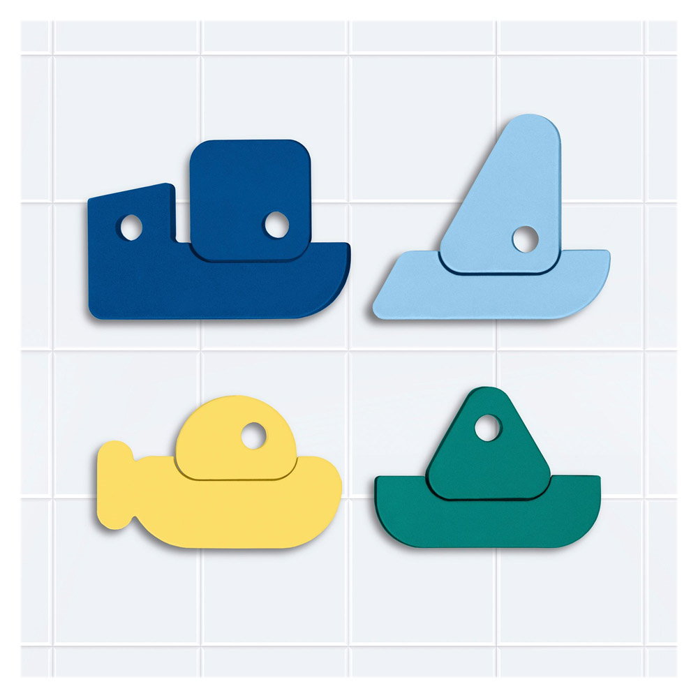 Puzzle Baie 8 Piese Quut - Barcute Colorate - imagine 5