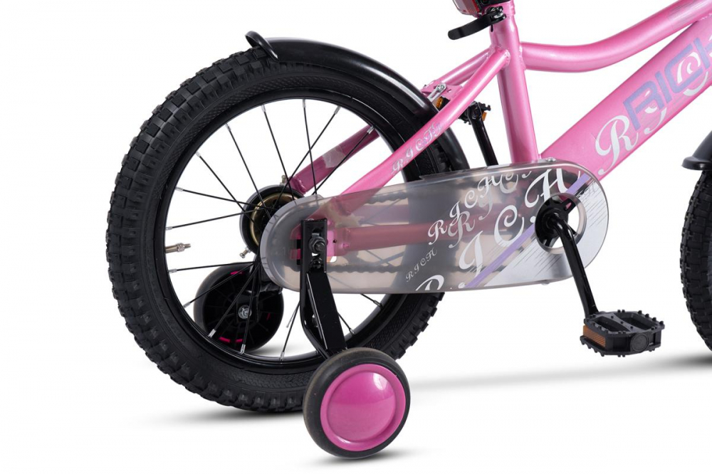 Bicicleta Rich R1605A Roz 16" Copii 4-6 Ani - imagine 5