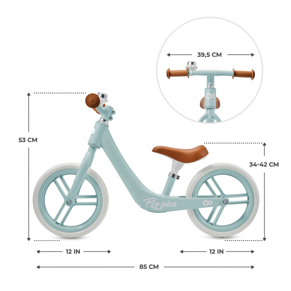 Kinderkraft Fly Plus - Bicicletă fără pedale reglabilă - imagine 6