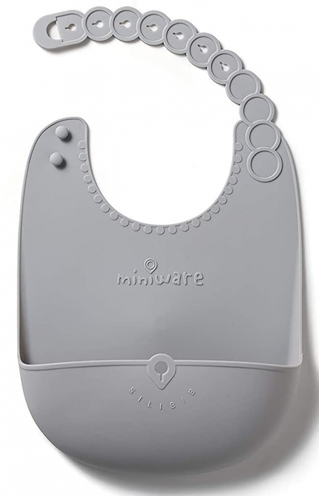 Baveta Miniware Roll & Lock Grey, Antialunecare