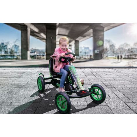 Dino Cars Speedy BF1 Kart Pedale Negru-Verde - imagine 9