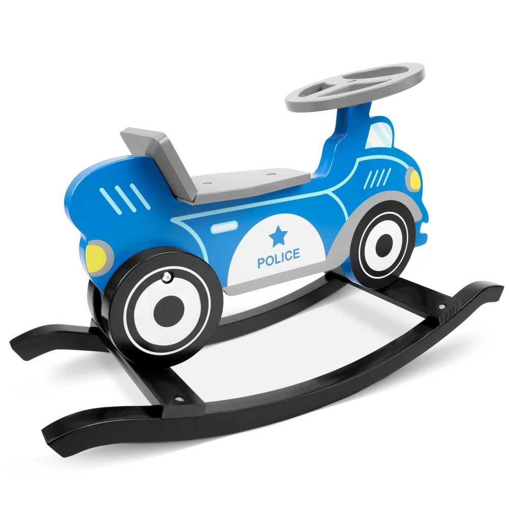 Balansoar Masina Politie Ricokids Albastru - imagine 3