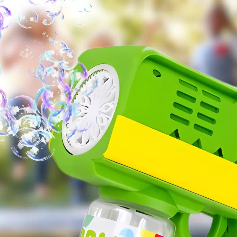 Pistol Baloane Sapun cu Lumini Green Dino | Nicekids - imagine 4