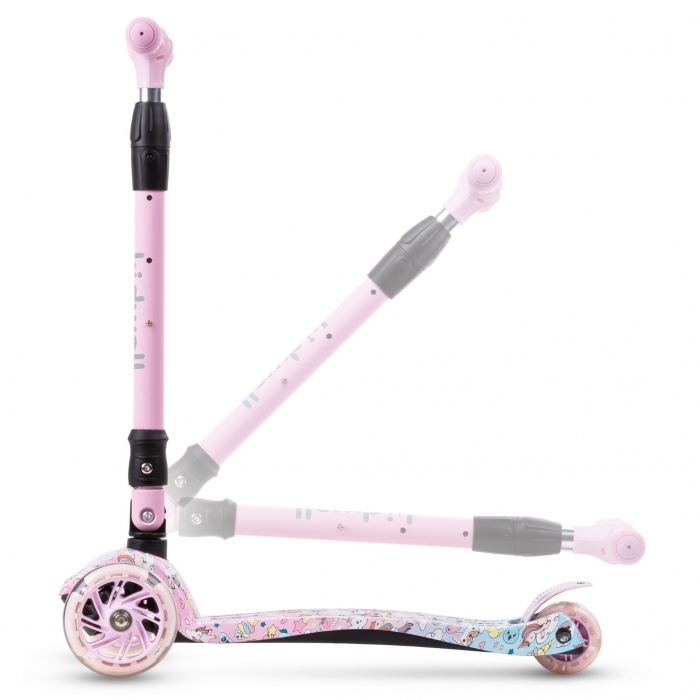 Trotineta Kidwell Vento, Pliabilă, cu LED, 3 Ani+ - imagine 2