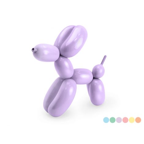 Party Deco - 30 Baloane Modelabile Pastel cu Pompa