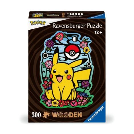 Puzzle Lemn Pikachu 300 Piese | Ravensburger - imagine 2