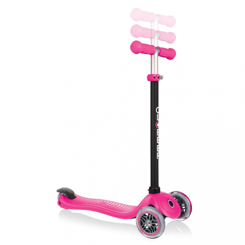 Globber Evo 4 în 1 Roz, Trotinetă Evolutivă cu Ghidon Reglabil - imagine 7