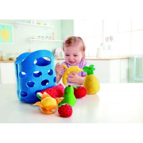 Hape Cosuletul Cu Fructe - Jucarie Moale Educationala - imagine 3