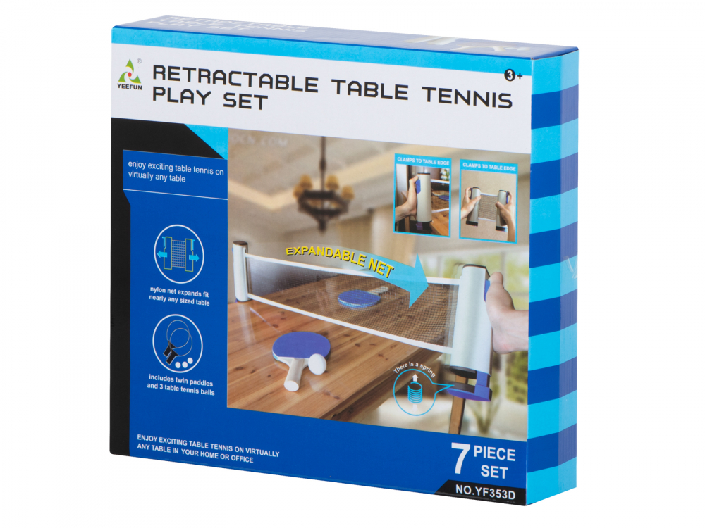 Set Tenis de Masa Ikonka, 2 Palete + 3 Mingi - imagine 6
