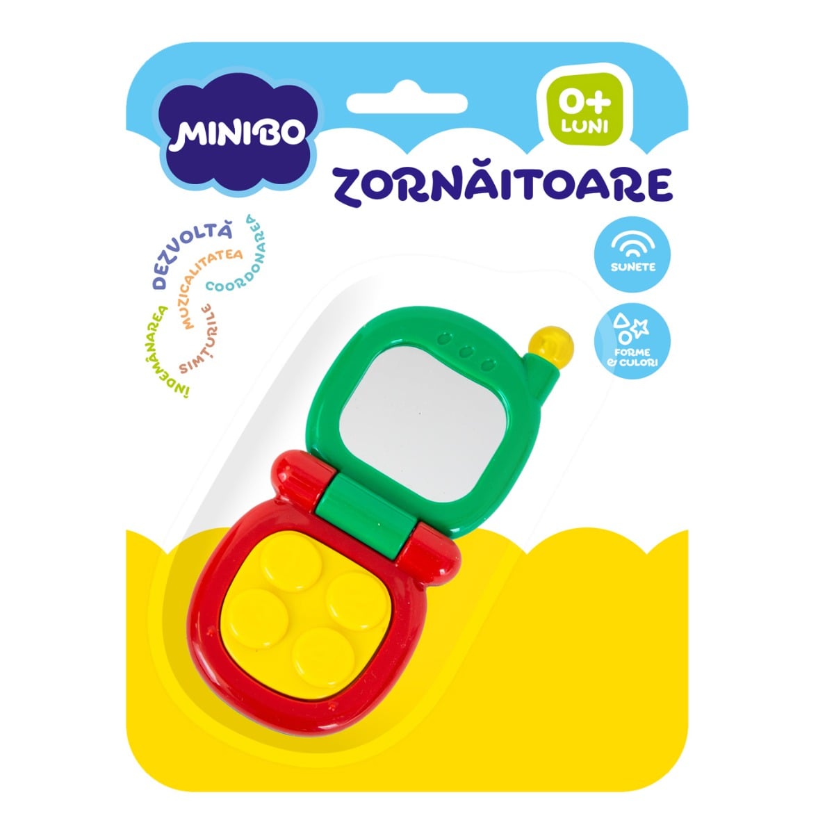 Zornaitoare Telefon Minibo | Jucarie Educationala Bebelusi