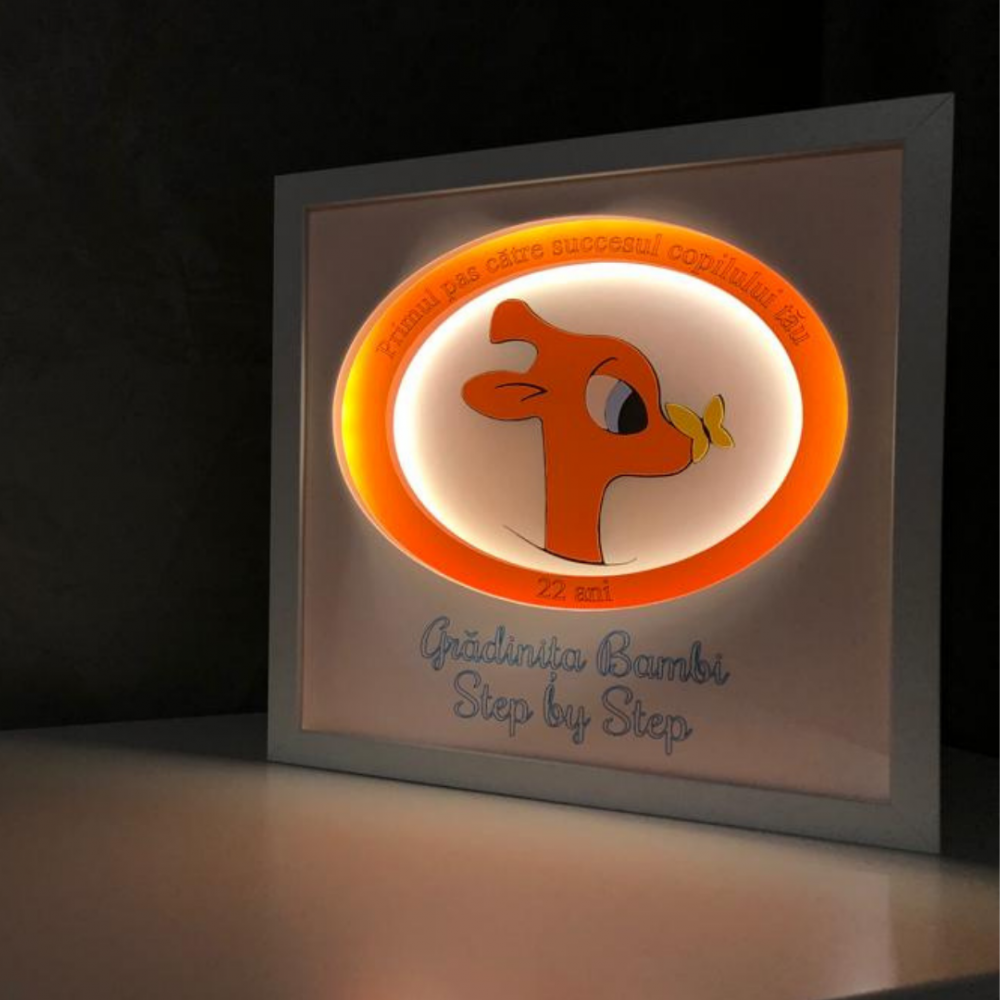 Tablou Luminos Logo 030 | Noorhandmadeatelier