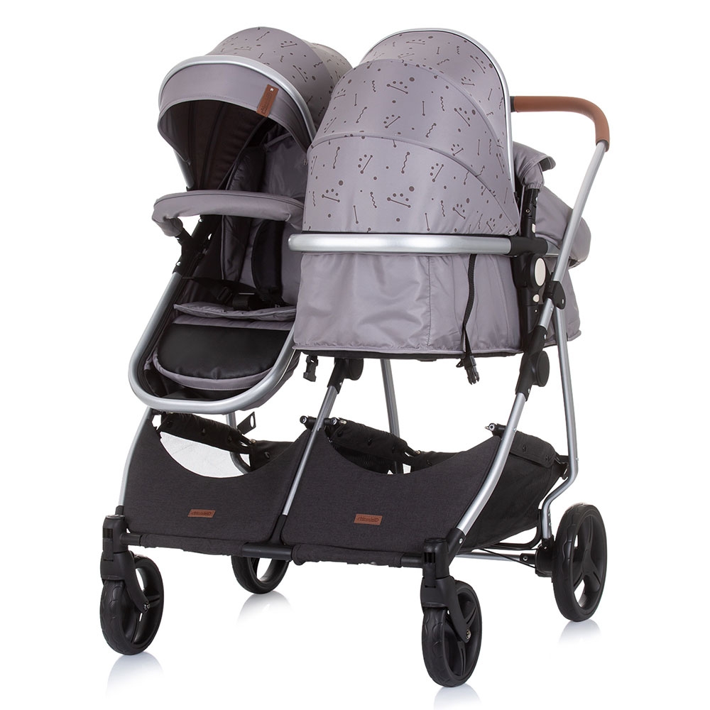 Carucior Gemeni Chipolino Duo Smart 2 in 1 Graphite - imagine 4