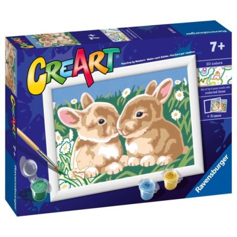 Ravensburger CreArt: Pictură Iepurași pentru Copii - imagine 2