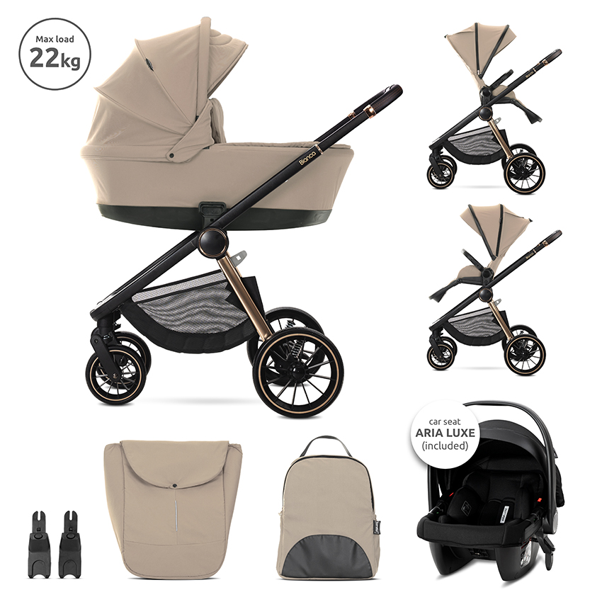 Carucior 3 in 1 Lorelli Bianca - Versatilitate Premium - imagine 8