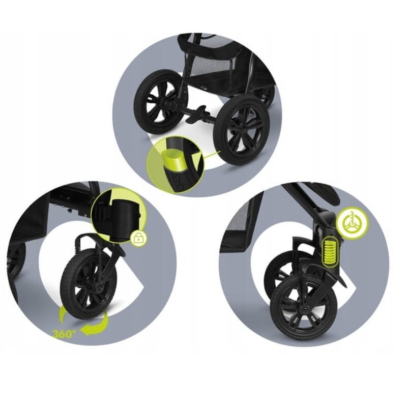 Lionelo Annet Tour Verde - Carucior Sport Premium - imagine 8