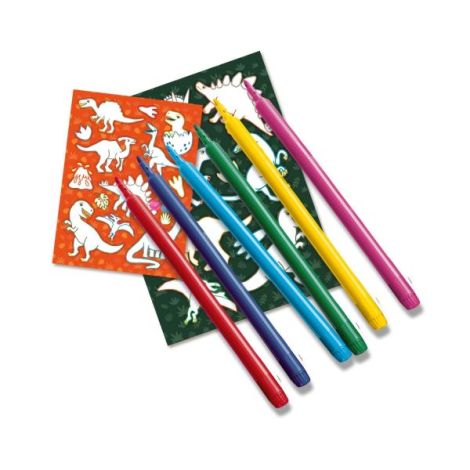 Set creativ Dinozauri Ses Creative | Autocolante DIY - imagine 5
