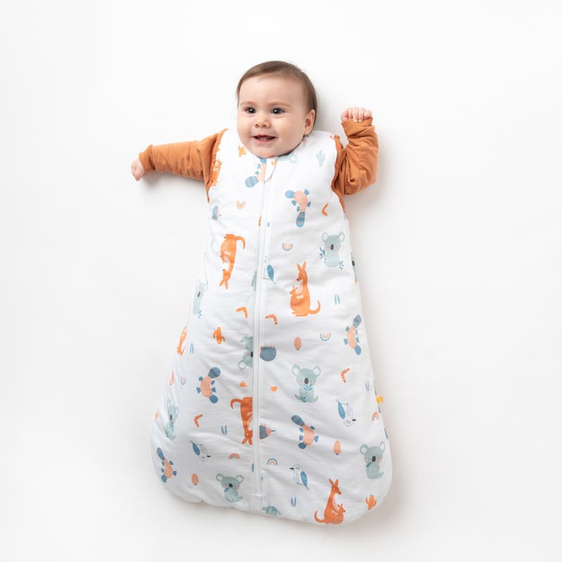 Sac de dormit Kangaroo cu mânecă detașabilă, 130 cm