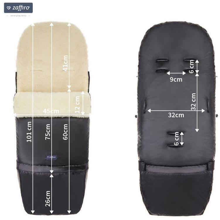 Sac Iarnă Womar Zaffiro Lână Oaie, Negru - imagine 2