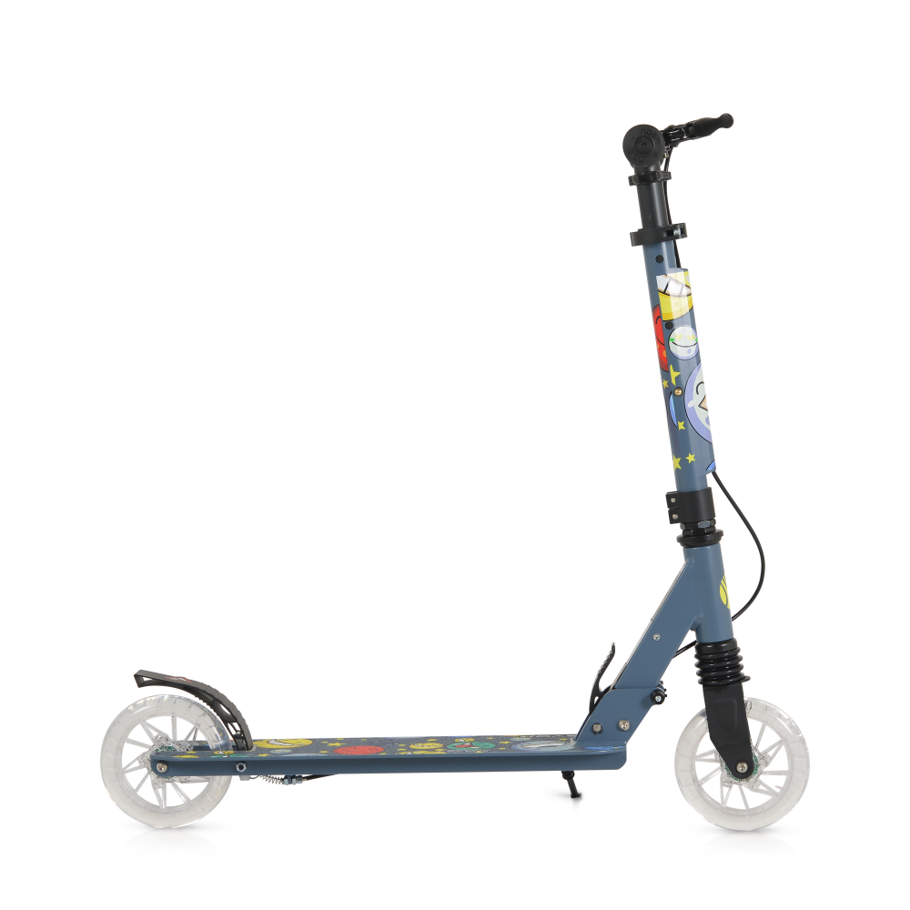 Trotineta Byox Snazzy Gri | Pliabilă cu LED - imagine 5