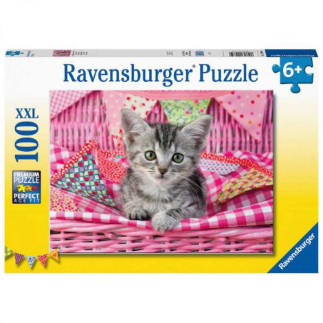 Puzzle Pisicuta 100 Piese Ravensburger - imagine 3