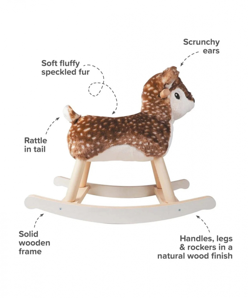 Balansoar Little Bird Willow Rocking Deer 9 luni+ - imagine 2