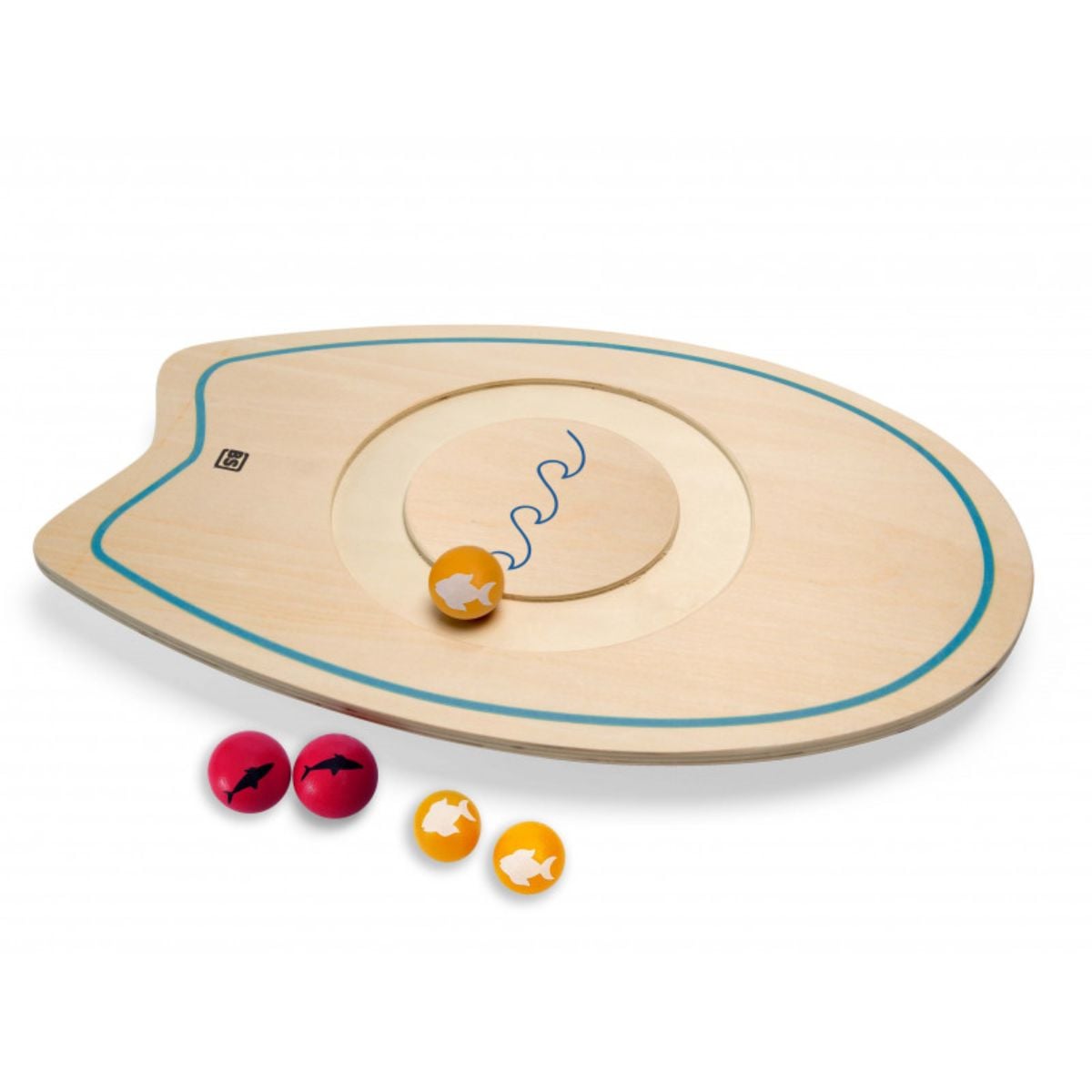 Placa de Echilibru BS Toys, Lemn, 50x32 cm