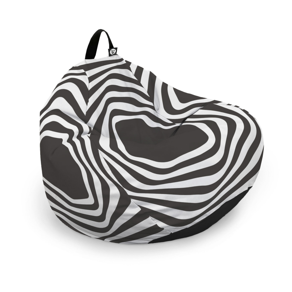 Husa Bean Bag Para XL Abstract Zebra - Updeco - imagine 6