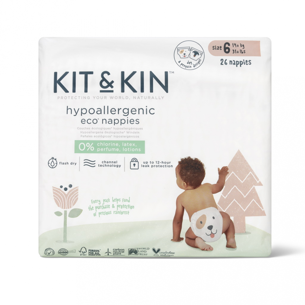 Scutece Eco KitKin Marimea 6 (14kg+) Hipoalergenice - imagine 5