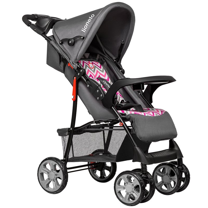 Carucior Lionelo Emma Plus Pink Scandi, Ergonomic - imagine 11