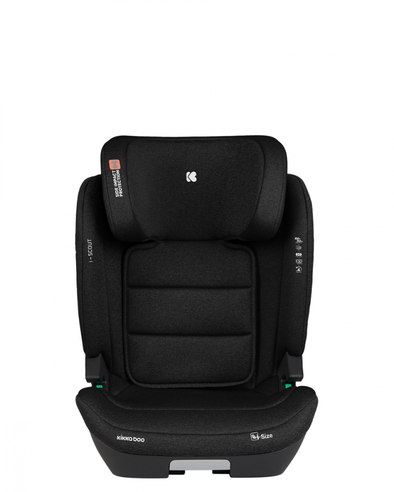 Scaun auto Kikkaboo i-Scout Black, i-SIZE, 100-150 cm