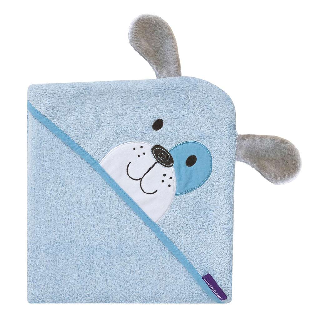 Prosop Baie Bamboo Clevamama Puppy Blue - imagine 4