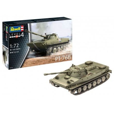 Revell Tanc PT-76B Model Amfibiu Detaliat