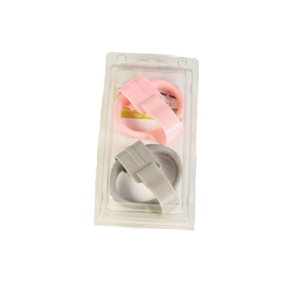 Set 2 inele tarc joaca Moni PinkGrey - imagine 3