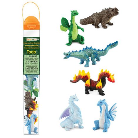 Tub Dragonii Safari Ltd | 6 Figurine Elemente