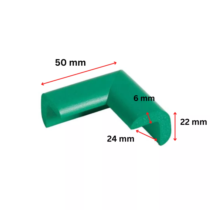 Protecție Colturi Car Boy Verde - Siguranță Copii