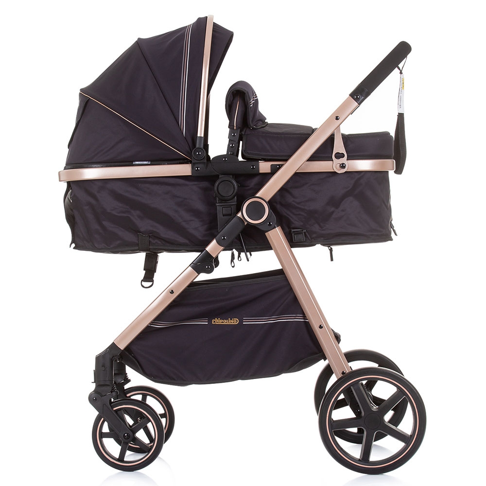 Carucior Chipolino Misty 2 in 1 Ebony, Landou + Scaun - imagine 6