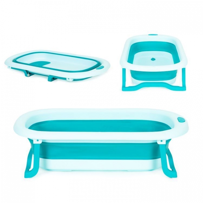 Cadita baie Ecotoys HA-B37, pliabila, albastra - imagine 9