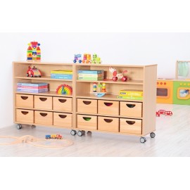 Dulap D cu 3 rafturi, pe roti Flexi - Moje Bambino - imagine 6