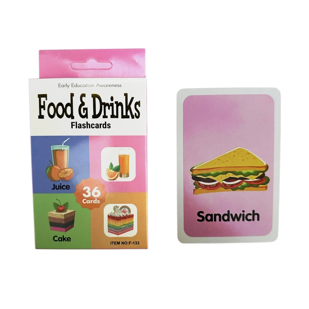 Set 36 Carduri Alimente Engleză Amacs