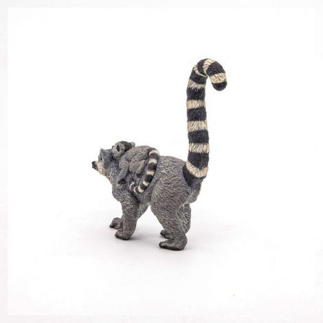 Figurina Lemur cu Pui Papo - Jucarie Educativa - imagine 4