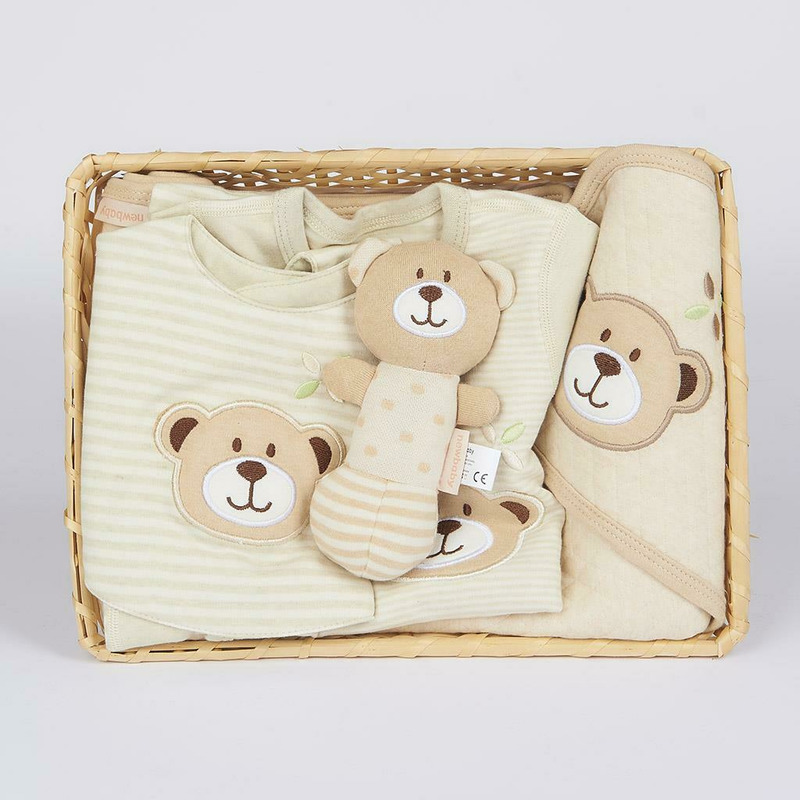 Set Cadou New Baby 5 Piese Bumbac Organic