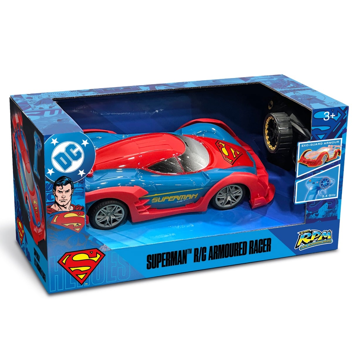DC Superman Mașină Telecomandă - Viteză și Acțiune