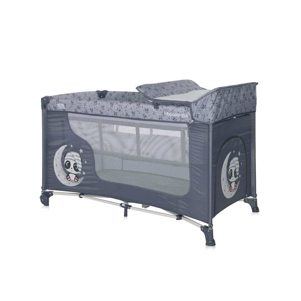 Patut Lorelli Moonlight Cool Grey Pliabil 2 Nivele - imagine 3
