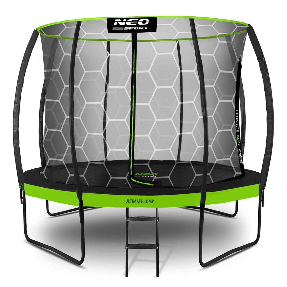 Trambulina Neo-Sport 312cm cu Plasa și Scară - imagine 4