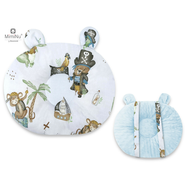 Pernă Bebeluși Miminu Ursulet Minky Blue Anti-Soc - imagine 2