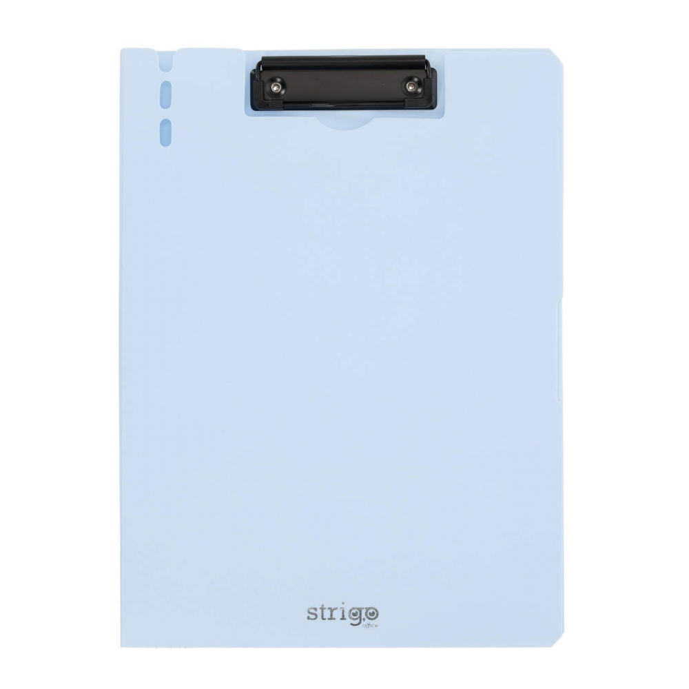 Clipboard Strigo A4 Vertical cu Suport Stilou, Albastru