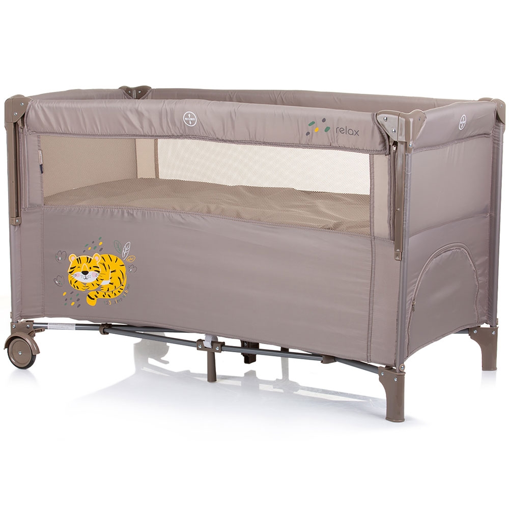 Patut pliabil Chipolino Relax cu laterala culisanta